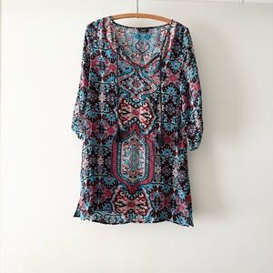 Anthropologie Tolani‎ Silk Tunic M